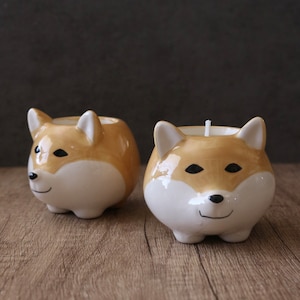 Corgi Candle