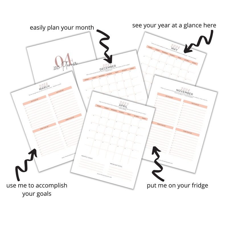 2025 2025 2025 Planner Monthly and Weekly Planner Daily Etsy