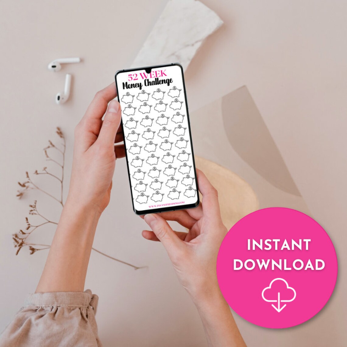 52 Week Savings Challenge Printable 52 Week Money Saving Challenge