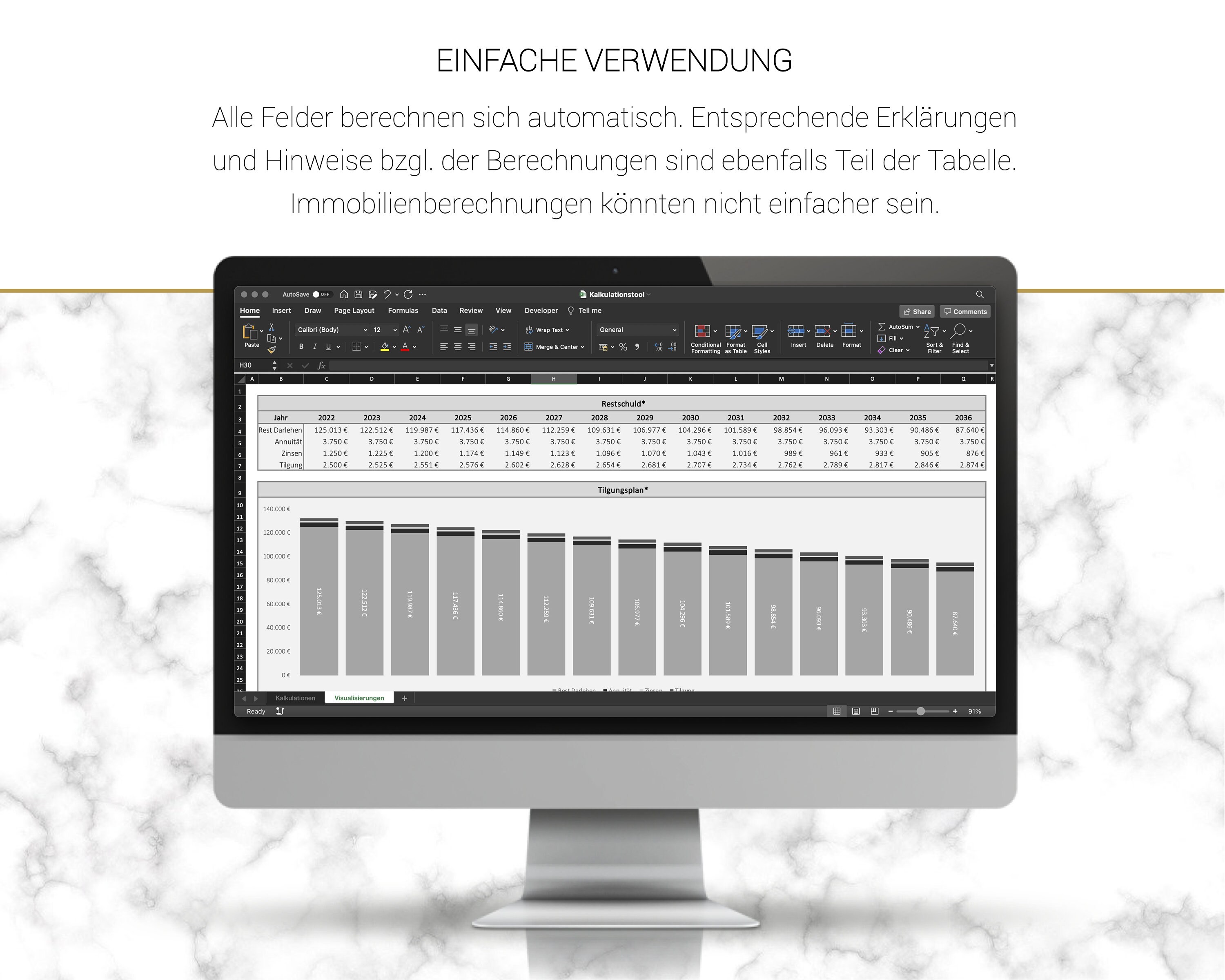 Immobilien Investment Rechner Excel Vorlage Real Estate Spreadsheet 