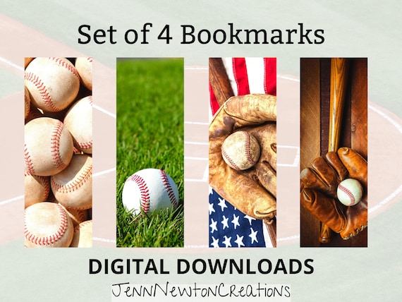 Baseball Printable Bookmarks for Teenage Boys or Girls. - Etsy