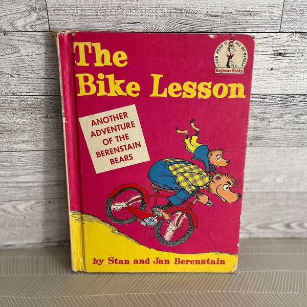 The Bike Lesson, By Stan and Jan Berenstain, Vintage Children's Book, 1964, Berenstain Bears Book