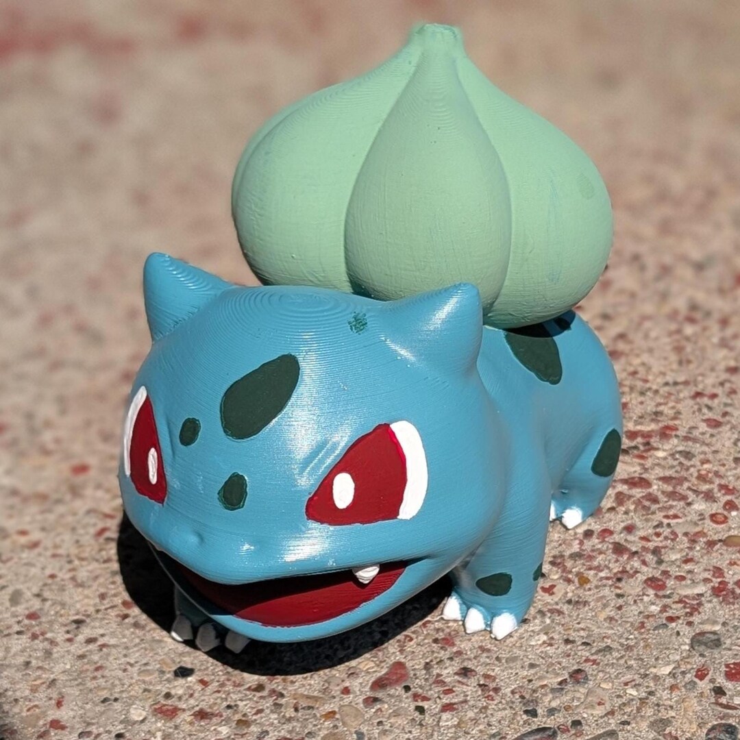 Hand-painted Bulbasaur Statuette 6