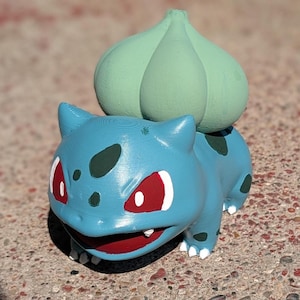 Hand-painted Bulbasaur Statuette 6&quot;