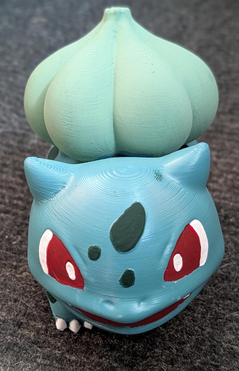 Hand-painted Bulbasaur Statuette 6