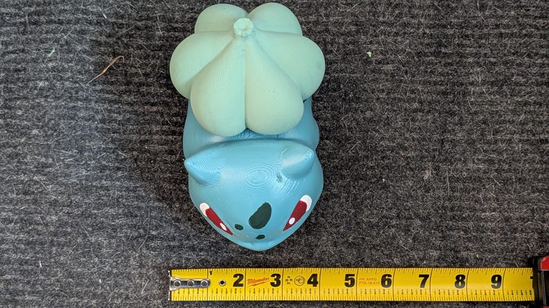 Hand-painted Bulbasaur Statuette 6