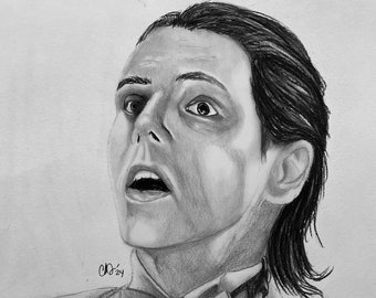 Gerard Way, My Chemical Romance 2022 Dracula Custom Drawing