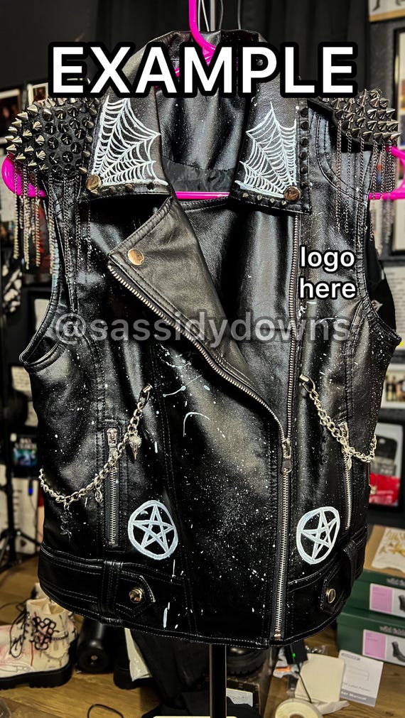 Custom Metal/punk/emo Vest - Etsy