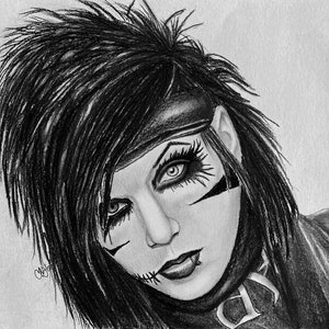 Andy Biersack/Andy Sixx/Andy Black, Black Veil Brides Oryginalny rysunek niestandardowy