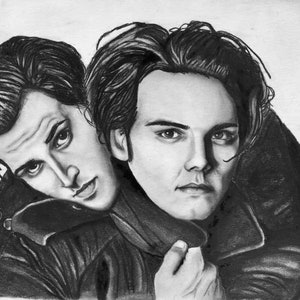 My Chemical Romance; Gerard Way and Mikey Way ORIGINAL Drawing