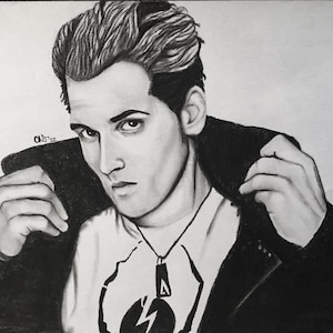 Mikey Way, My Chemical Romance Custom Drawing