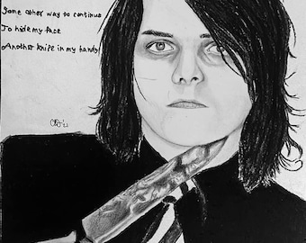 My Chemical Romance Gerard Way and Mikey Way ORIGINAL Drawing - Etsy