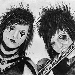 Jake Pitts i Jinxx, Black Veil Brides, niestandardowy wydruk