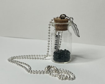 Saviour, Black Veil Brides handmade bottle necklace