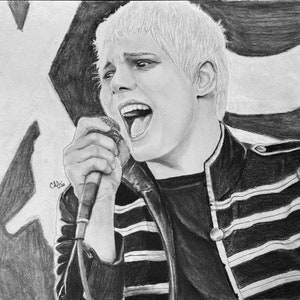 Gerard Way, My Chemistry Romance Zeichnung Druck