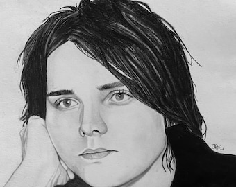 Gerard Way, Black Veil Brides Custom Drawing PRINT