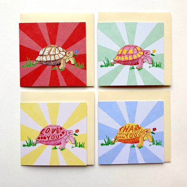 Turtle Birthday Card - Etsy