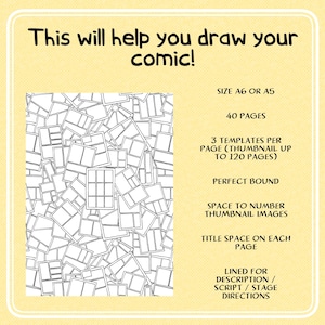 Thumbnail + Layouts Sketchbook || For Comics, 40 pg, A6, A5