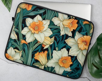 Narcissus Laptop Sleeve For MacBook Air William Morris Style, Designer MacBook Pro Sleeve, laptop sleeve 13 inch, 15 inch Macbook Case - 2