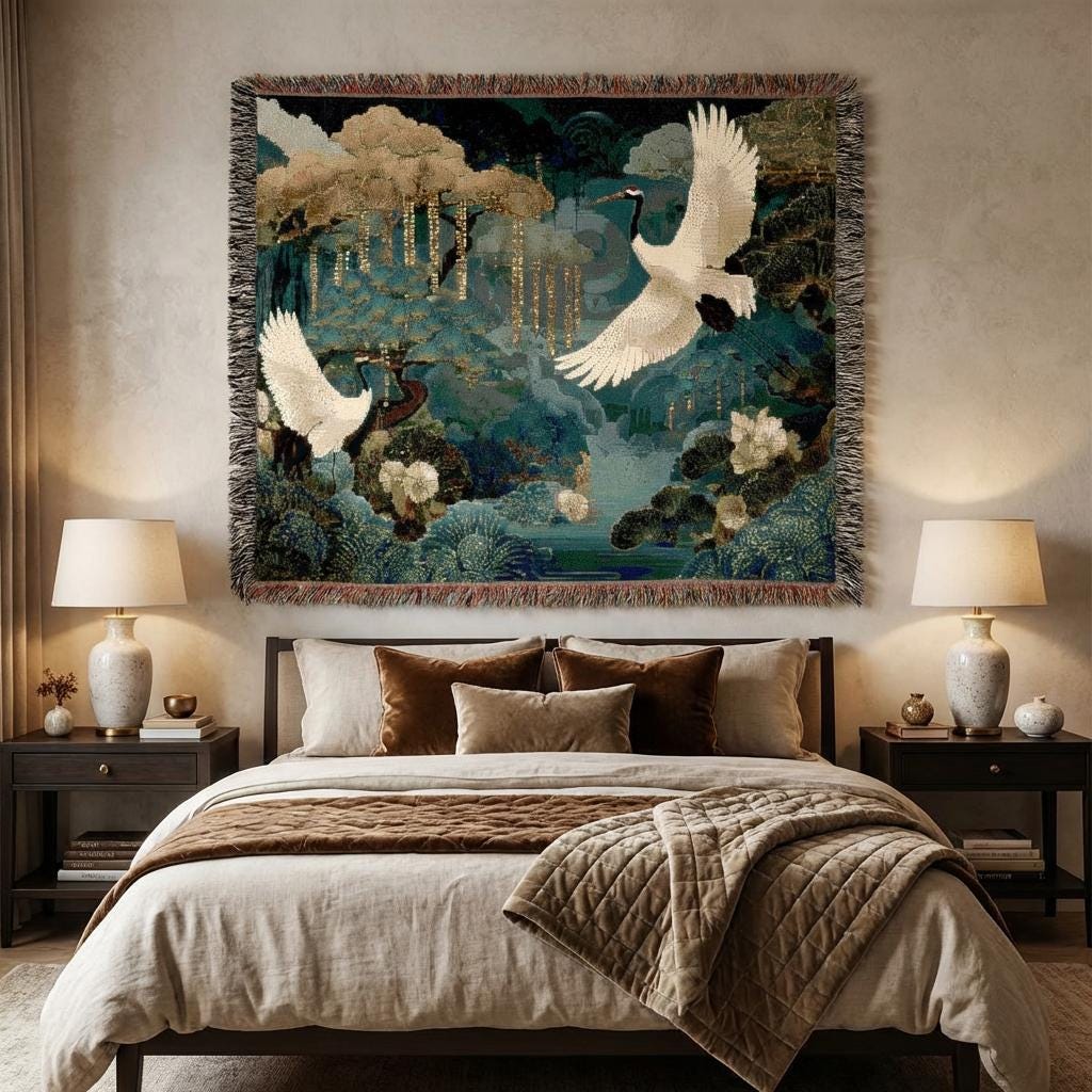 Vintage Tapestry Japanese - Etsy