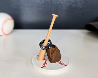 Heren ringhouder, honkbal ringhouder, MLB cadeau, honkbal cadeau, dames ringhouder, 3D geprint