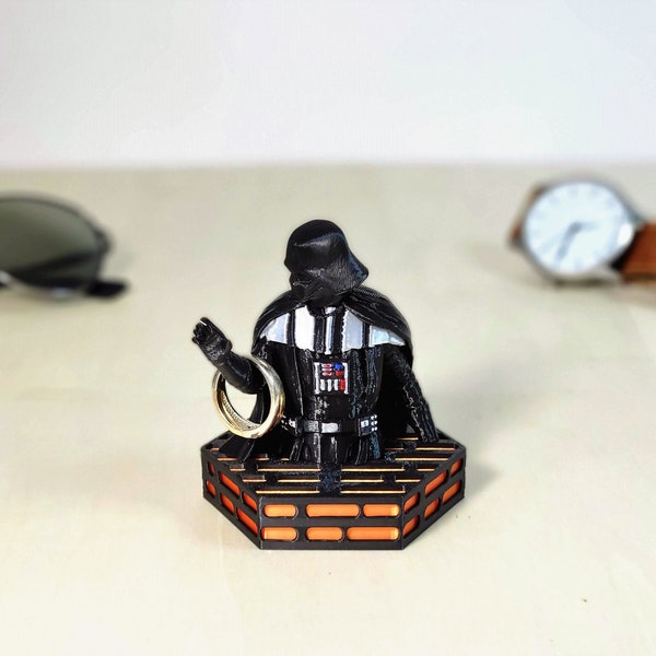 Darth Vader Fan Art Ring Holder 3D Printed Star Wars Men's Ring Holder Men's Gift