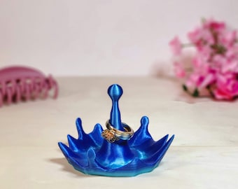 3D Printed Ring Holder - Rain Drop Jewelry Storage