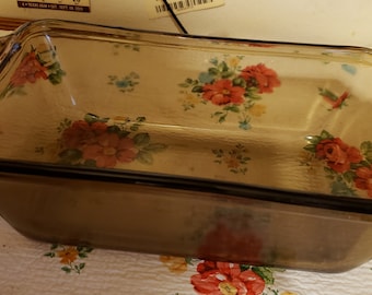 Tamaño 5,25 x 9 x 2,75/1,5 cuartos de galón. Fuente para pan de ancla ámbar