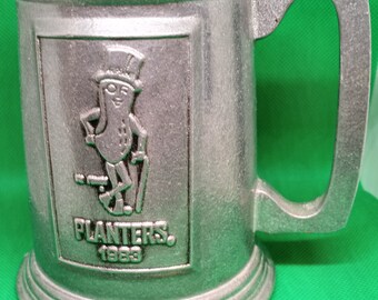 1983 Planters Mr Peanut Wilton Armetale Pewter Tankard Noggin Mug Stein Cup