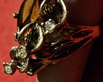 Sum Spec 18K Hge Ring with Brown Topaz Stone Size 8