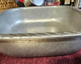 Wilton Armetale 10×10 Square Dish – Vintage Armetale Serveware – Rope Edge – Made in Mexico