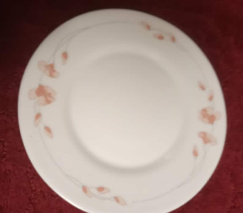 Arcopal FRANCE Pink Flower Salad Plates Set of 6 Etsy