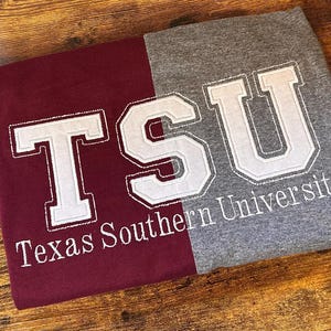 Texas Southern University, TSU Tigers, College Shirt, HBCU, Two Color Shirt, SWAC