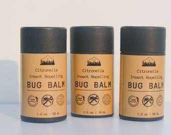 Citronella Bug Balm | Natural Insect Repellent | 100% Essential Oils | Kid Safe Bug Repellent