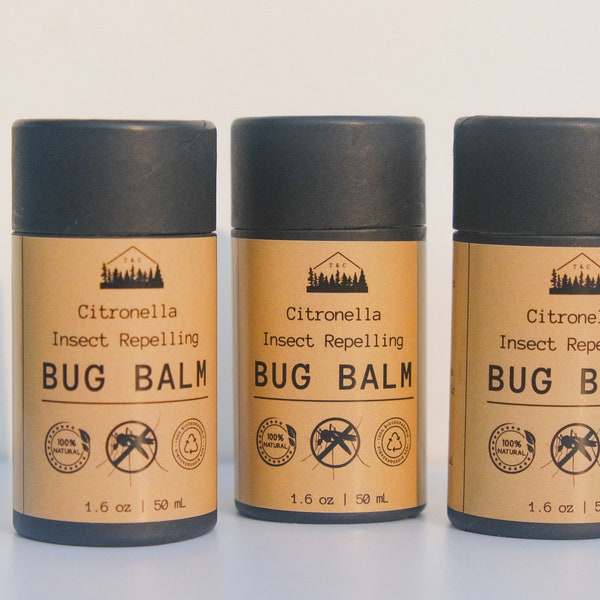 Citronella Bug Balm | Natural Insect Repellent | 100% Essential Oils | Kid Safe Bug Repellent
