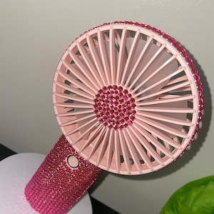 Bling Rhinestone Handheld Fan