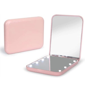 Espejo compacto personalizado con luces