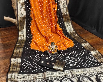 Gharchola Bandhej Silk Saree: Zari Weaving, Hand Tie-Dye