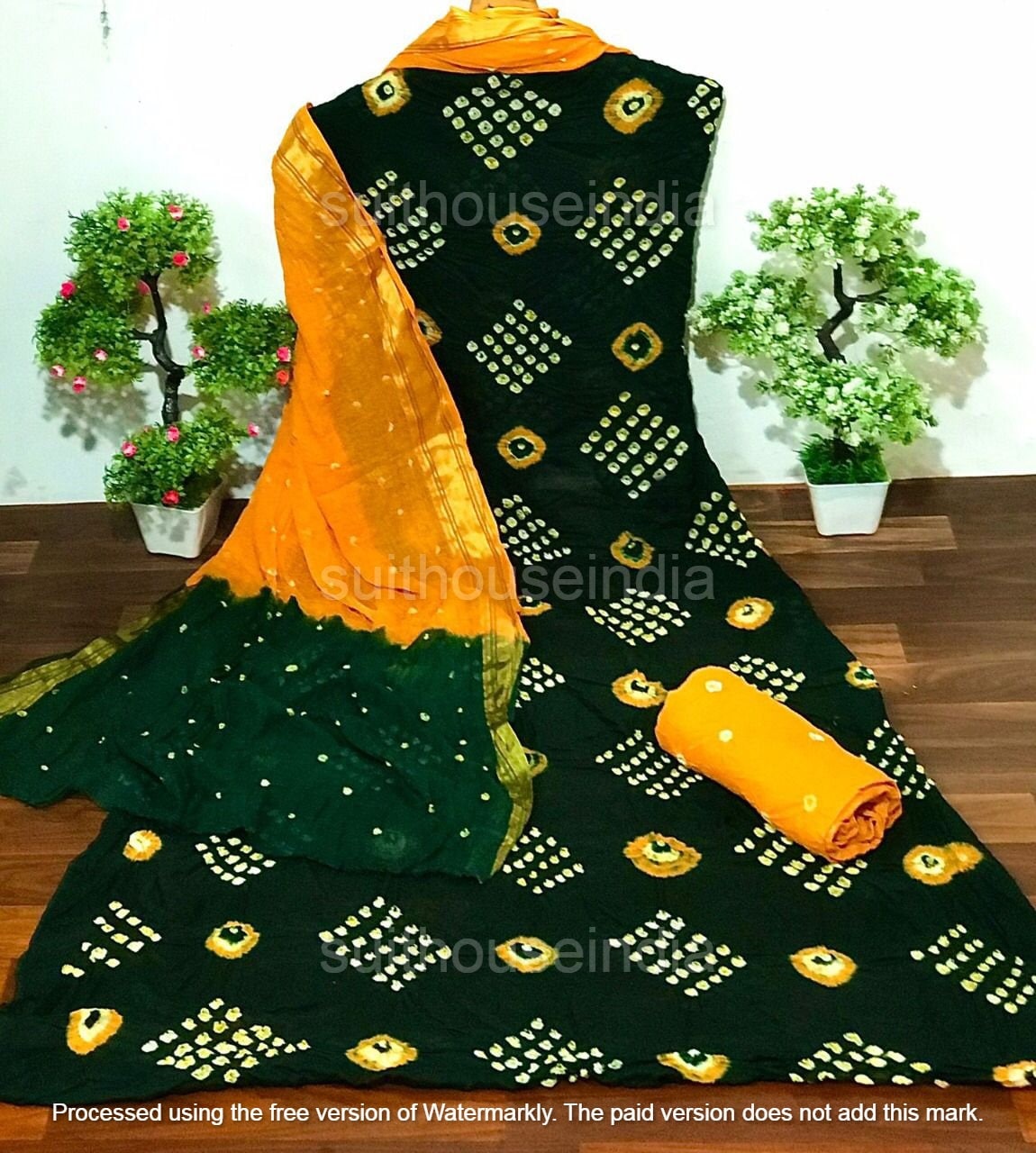 Bandhani Suit bandhani Salwar Suit salwar Suit unstitched Bandhej Suits buy Tie Dye Bandhani Dress Material cotton Handmade Handicraft Suit Etsy Australia