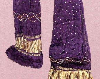 Bandhej Dupatta van modalzijde: pallu van zwaar weefsel, bruidssjaal