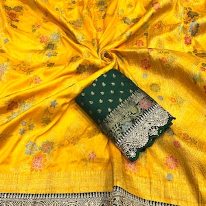 Latest Dola Silk Saree,Designer Zari Weaving Saree,Heavy Boarder Saree,Saree For Wedding