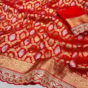 Buy Pure Dola Silk Saree for Women in USA,Soft Silk Saree,Zari Weaving Saree,Saree For Wedding