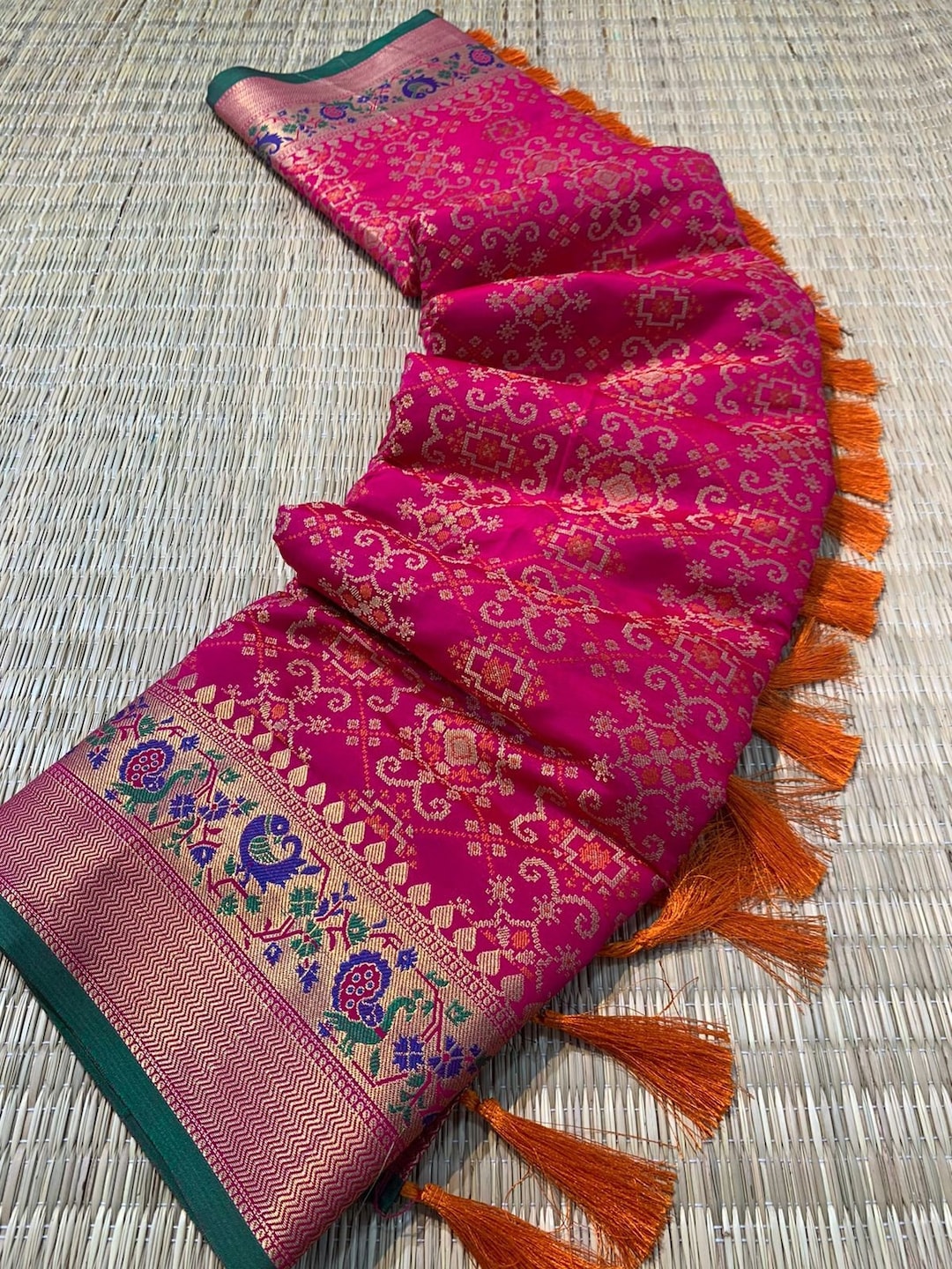 Beautiful Designer Pure Patola Paithani Saree main image 1