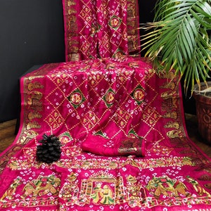 Chunri print saree online best sale