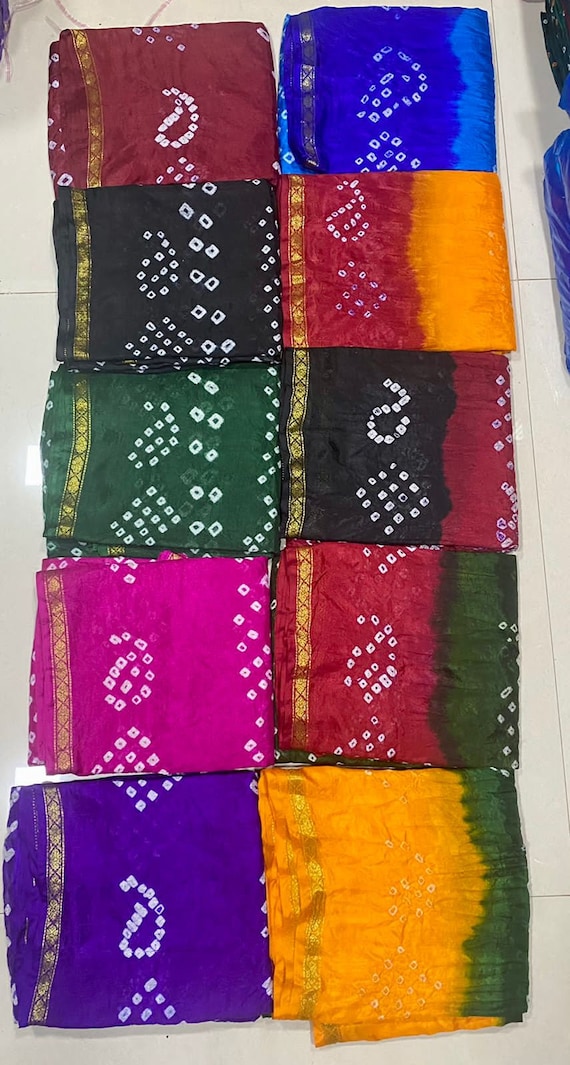 Fancy top chunri saree