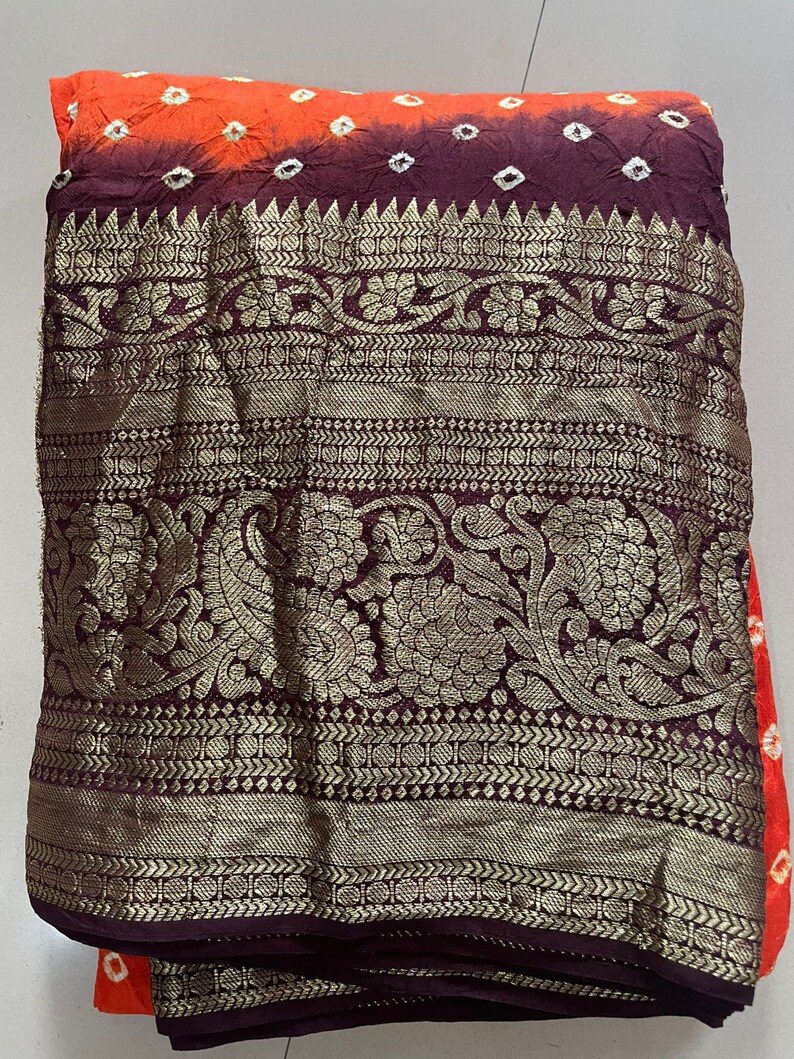 Bandhej Silk Drapes That is Super Stylish and Pure Bandhej - Etsy