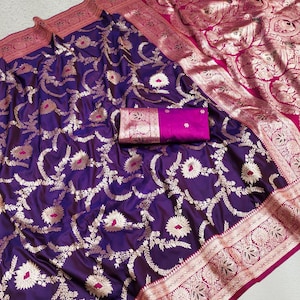 Banarasi Silk Saree: Meenakari Weaving, Traditional Indian Design