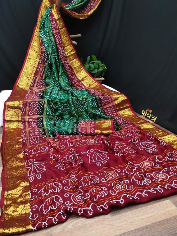 Bandhej heavy best sale saree