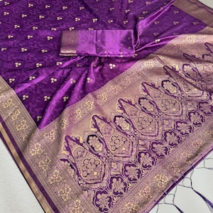 Soft Satin Silk Saree,Bollywood Style Saree,Wedding Saree,Saree For USA