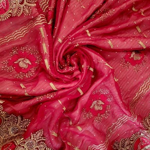 Designer Shimmer Saree,Bollywood Style Wedding Saree,Partywear Saree,Indian Traditional Saree